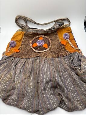 Boho Floral Patchwork Earth Divas bag